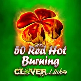 Slots logo of 50 Red Hot Burning Clover Links from Novomatic at Gambloria Casino