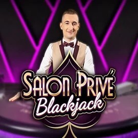 Blackjack Salon Privé slot logo by Ezugi at Gambloria Casino