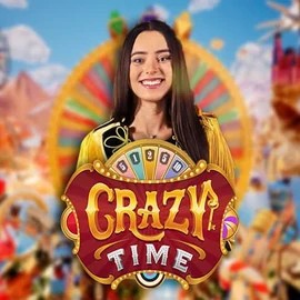 Crazy Time logo – Live Casino by Evolution at Gambloria Casino