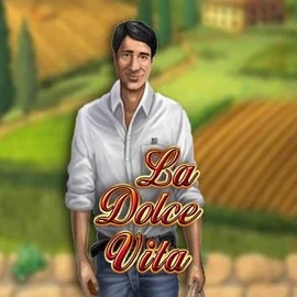 La Dolce Vita slot logo by Gamomat at Gambloria Casino