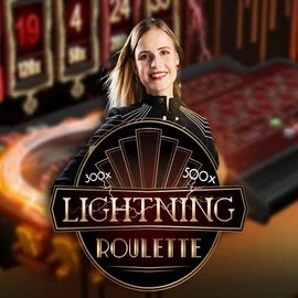 Lightning Roulette game by Evolution – logo hosted on Gambloria Casino