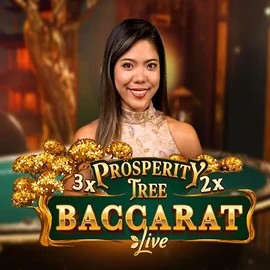 Prosperity Tree Baccarat online game logo by Evolution on ggambloria.com