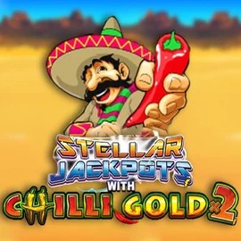 Stellar Jackpots with Chilli Gold x2 slot logo by Lightning Box Game at Gambloria Casino